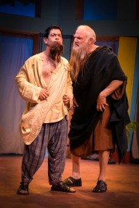 Gendell Hing-Hernandez as Puck and Robert Sicular as Philostrate